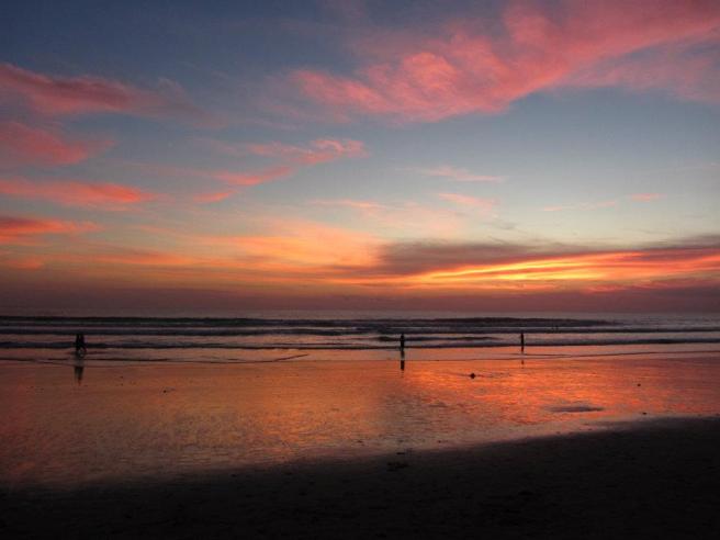 A gorgeous sunset in Seminyak