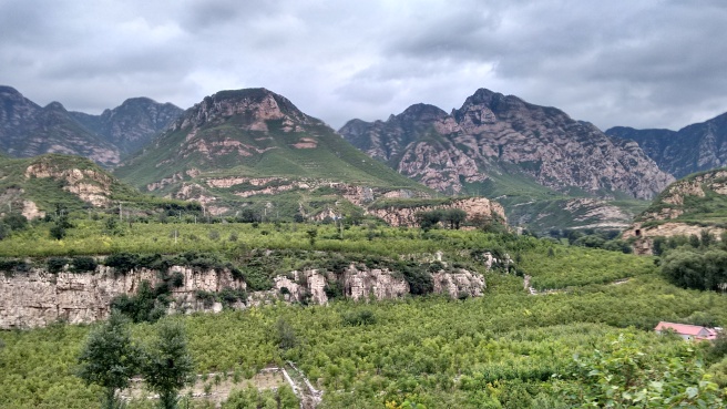 Outside the train window - China's mountain region